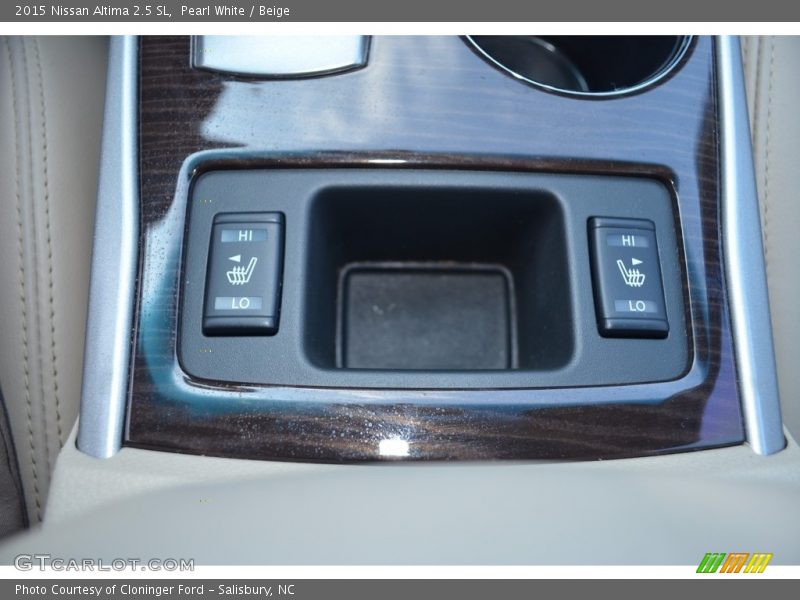 Pearl White / Beige 2015 Nissan Altima 2.5 SL