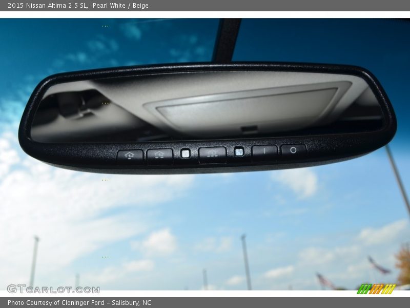 Pearl White / Beige 2015 Nissan Altima 2.5 SL