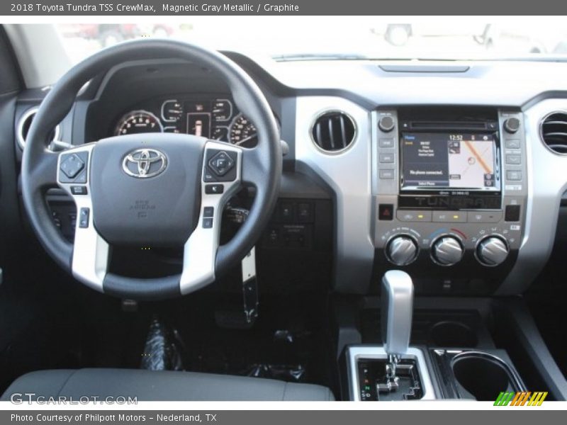 Magnetic Gray Metallic / Graphite 2018 Toyota Tundra TSS CrewMax