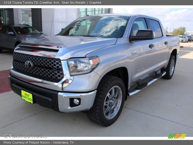 Silver Sky Metallic / Graphite 2018 Toyota Tundra TSS CrewMax 4x4