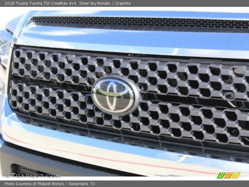 Silver Sky Metallic / Graphite 2018 Toyota Tundra TSS CrewMax 4x4