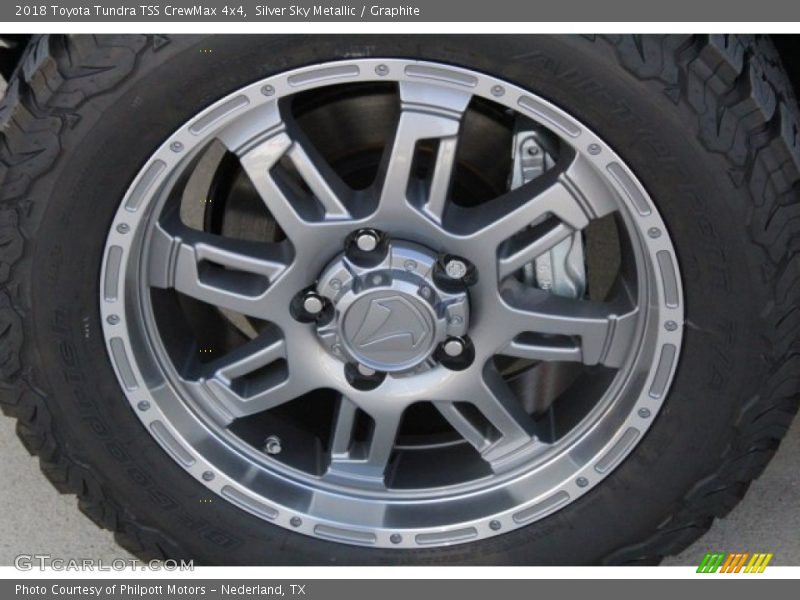 Silver Sky Metallic / Graphite 2018 Toyota Tundra TSS CrewMax 4x4