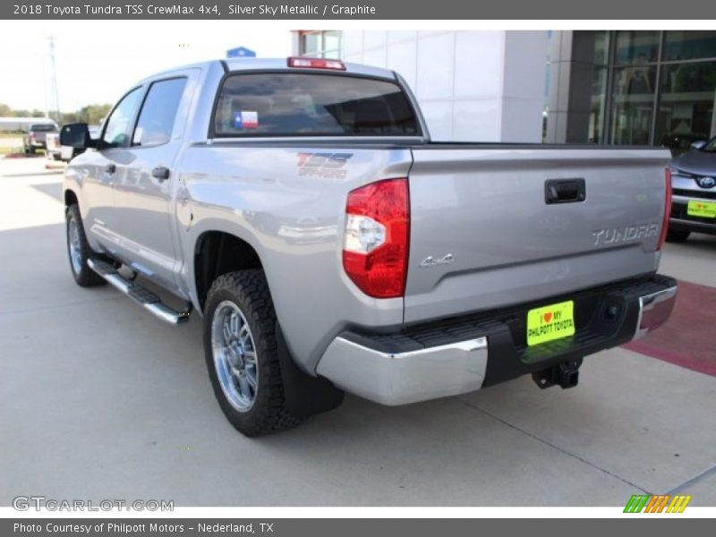 Silver Sky Metallic / Graphite 2018 Toyota Tundra TSS CrewMax 4x4
