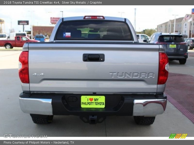 Silver Sky Metallic / Graphite 2018 Toyota Tundra TSS CrewMax 4x4