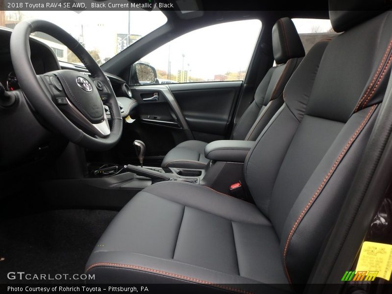 Black Current Metallic / Black 2018 Toyota RAV4 SE AWD