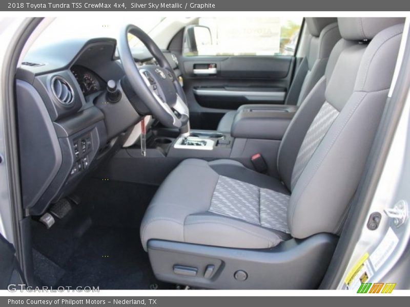 Silver Sky Metallic / Graphite 2018 Toyota Tundra TSS CrewMax 4x4