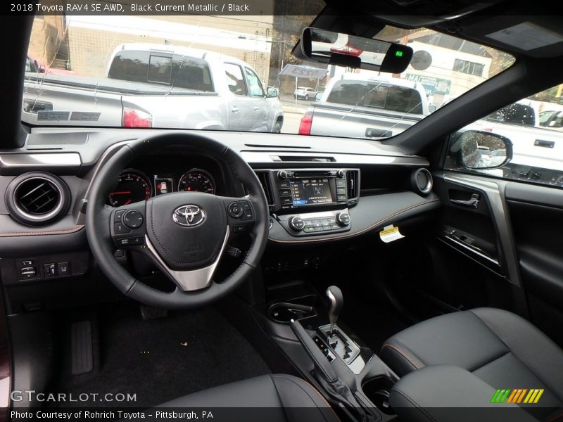 Black Current Metallic / Black 2018 Toyota RAV4 SE AWD