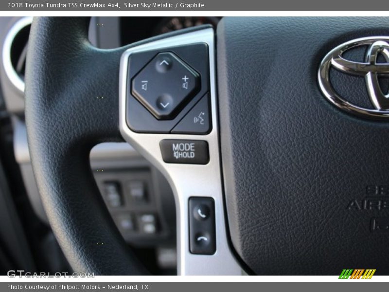 Silver Sky Metallic / Graphite 2018 Toyota Tundra TSS CrewMax 4x4