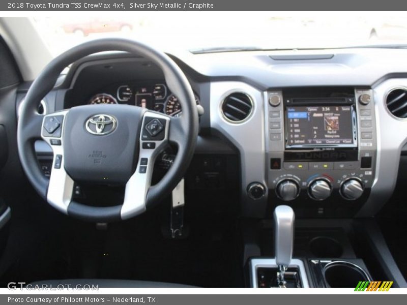 Silver Sky Metallic / Graphite 2018 Toyota Tundra TSS CrewMax 4x4