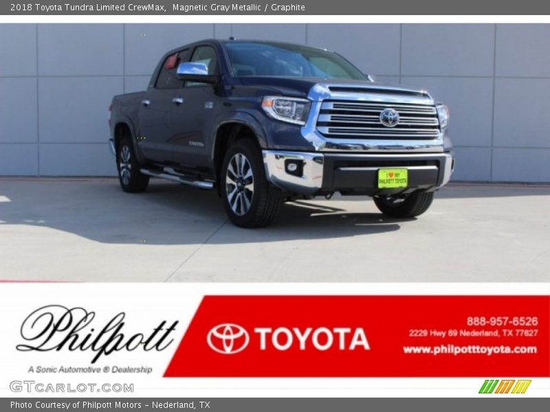Magnetic Gray Metallic / Graphite 2018 Toyota Tundra Limited CrewMax