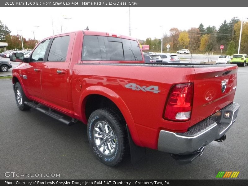 Flame Red / Black/Diesel Gray 2018 Ram 1500 Big Horn Crew Cab 4x4