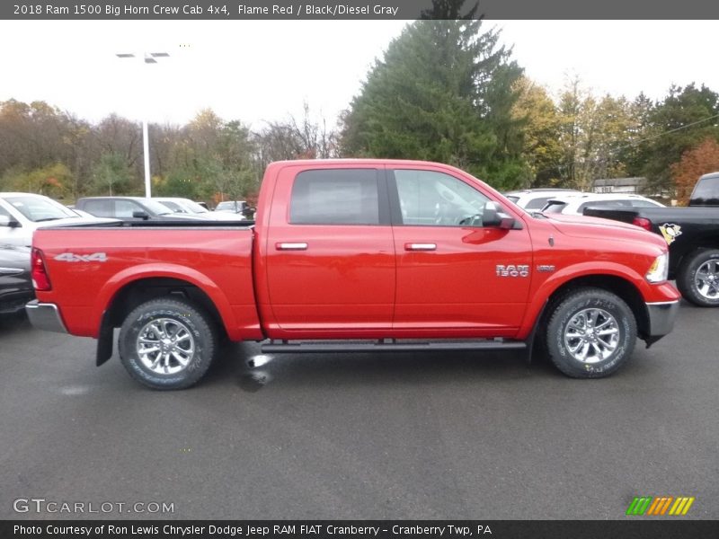 Flame Red / Black/Diesel Gray 2018 Ram 1500 Big Horn Crew Cab 4x4