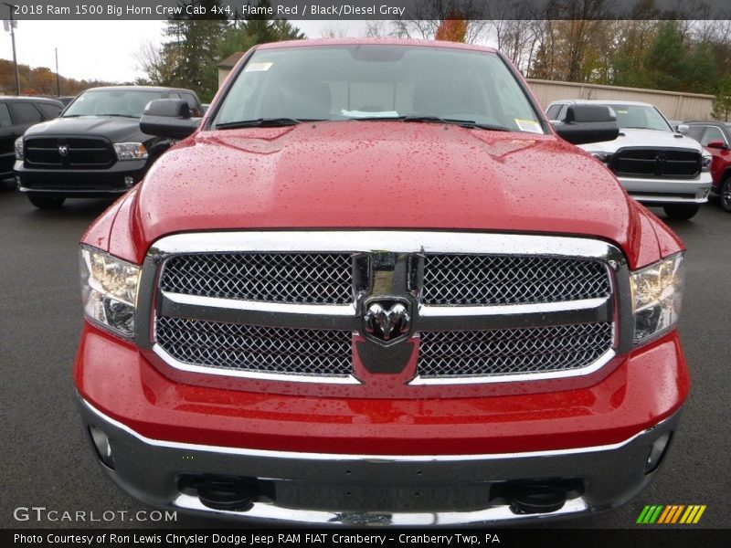 Flame Red / Black/Diesel Gray 2018 Ram 1500 Big Horn Crew Cab 4x4