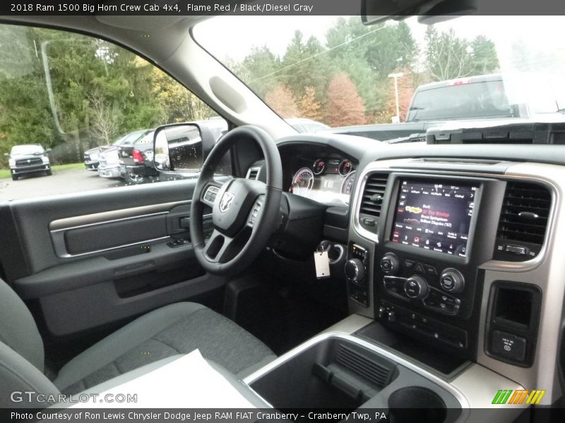 Flame Red / Black/Diesel Gray 2018 Ram 1500 Big Horn Crew Cab 4x4