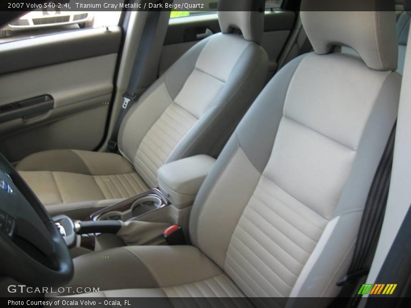 Titanium Gray Metallic / Dark Beige/Quartz 2007 Volvo S40 2.4i