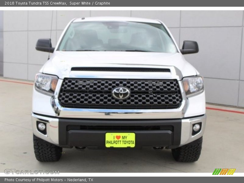 Super White / Graphite 2018 Toyota Tundra TSS CrewMax