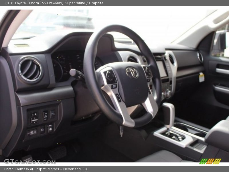 Super White / Graphite 2018 Toyota Tundra TSS CrewMax