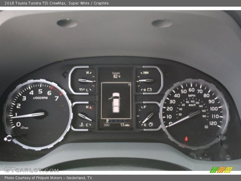 Super White / Graphite 2018 Toyota Tundra TSS CrewMax