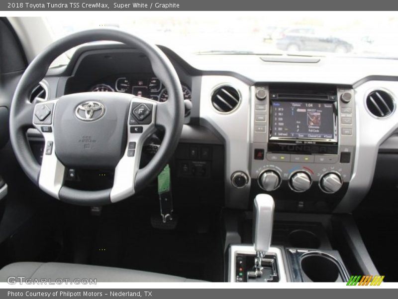 Super White / Graphite 2018 Toyota Tundra TSS CrewMax