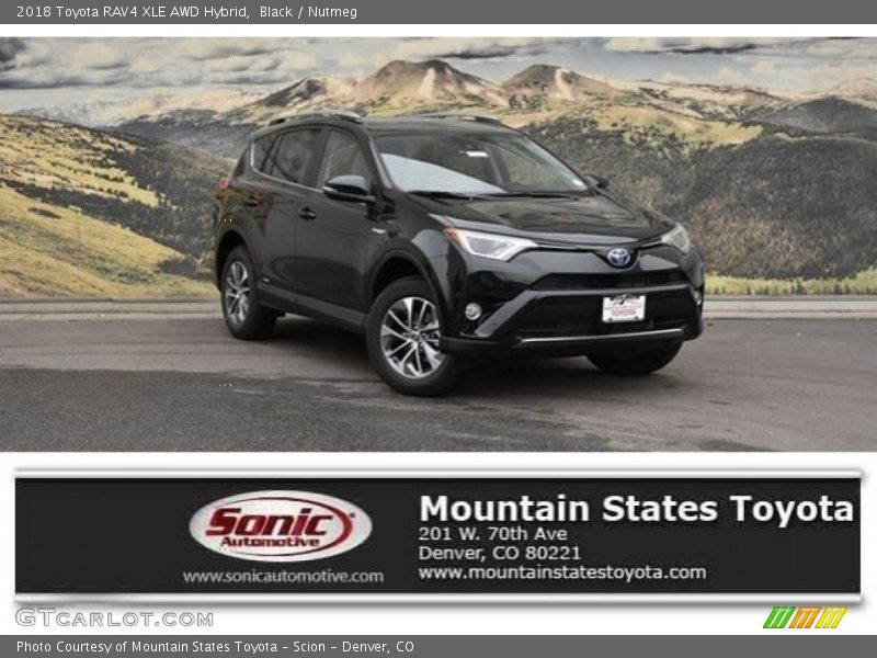 Black / Nutmeg 2018 Toyota RAV4 XLE AWD Hybrid