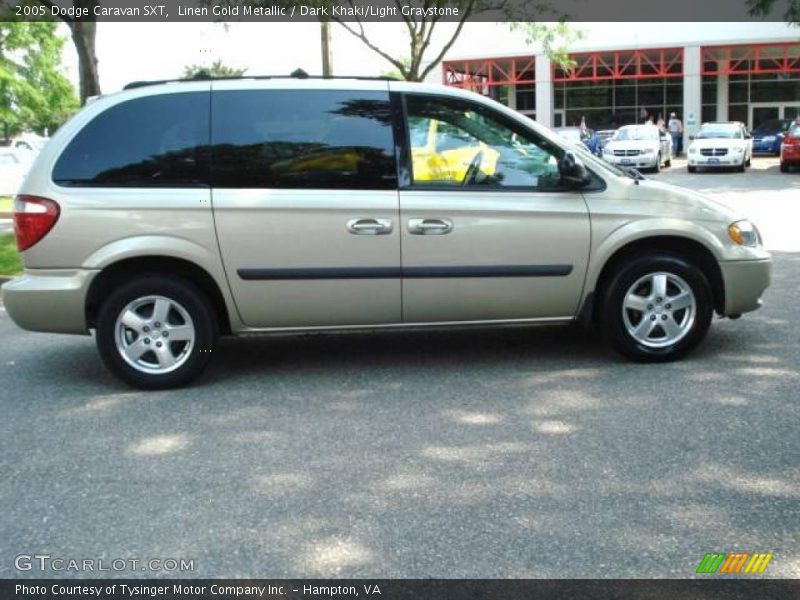 Linen Gold Metallic / Dark Khaki/Light Graystone 2005 Dodge Caravan SXT