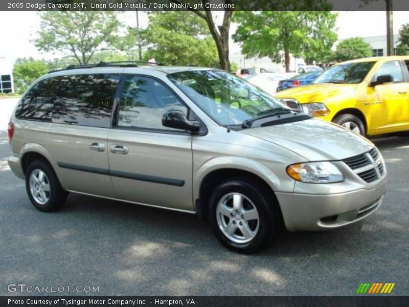 Linen Gold Metallic / Dark Khaki/Light Graystone 2005 Dodge Caravan SXT