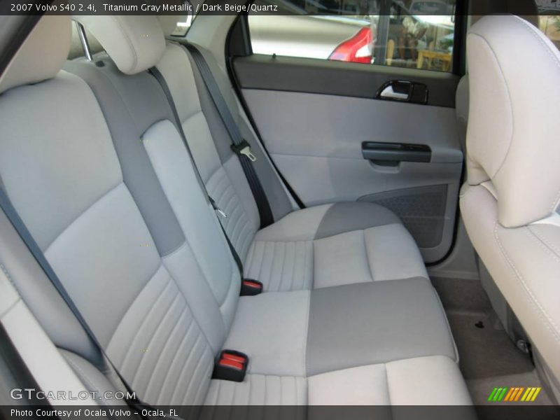 Titanium Gray Metallic / Dark Beige/Quartz 2007 Volvo S40 2.4i