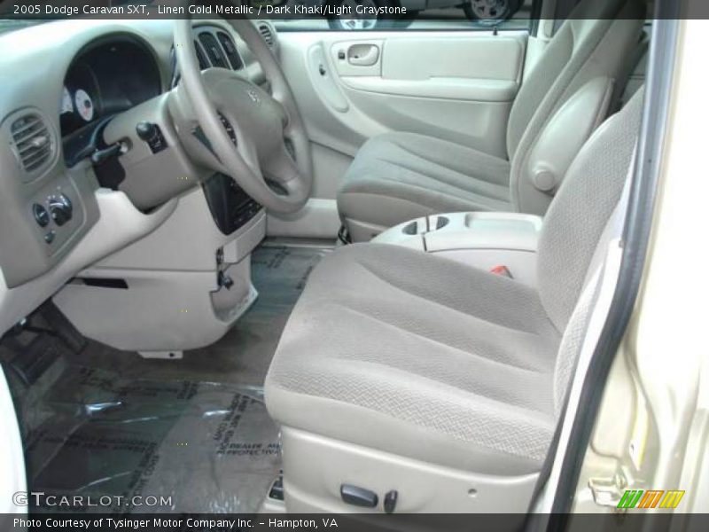 Linen Gold Metallic / Dark Khaki/Light Graystone 2005 Dodge Caravan SXT