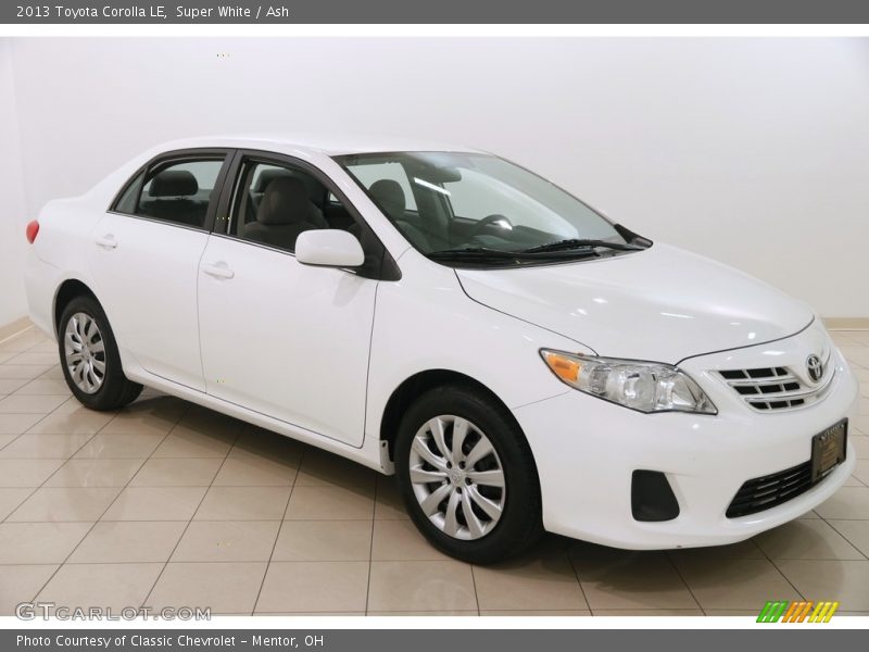 Super White / Ash 2013 Toyota Corolla LE