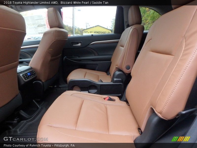 Blizzard White Pearl / Saddle Tan 2018 Toyota Highlander Limited AWD