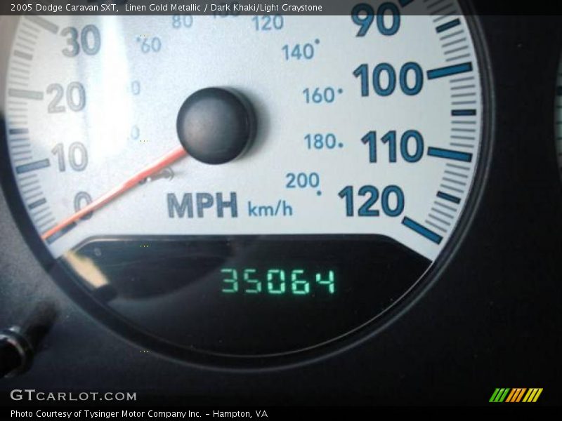 Linen Gold Metallic / Dark Khaki/Light Graystone 2005 Dodge Caravan SXT