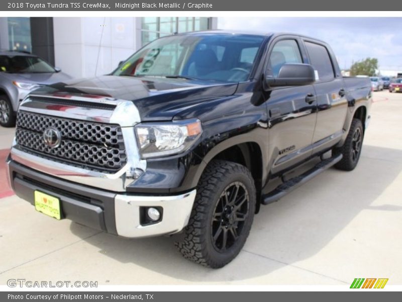 Midnight Black Metallic / Graphite 2018 Toyota Tundra TSS CrewMax