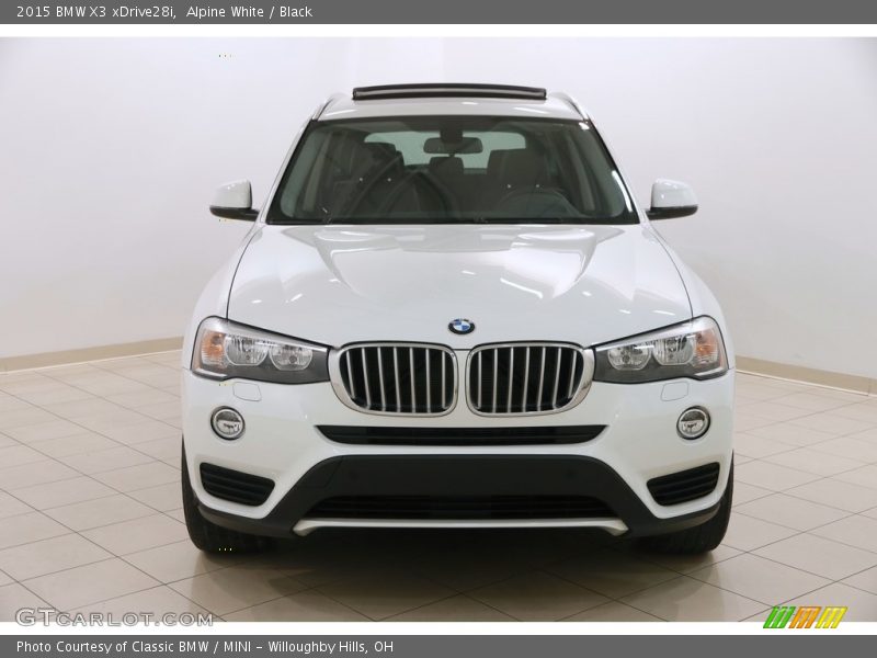 Alpine White / Black 2015 BMW X3 xDrive28i