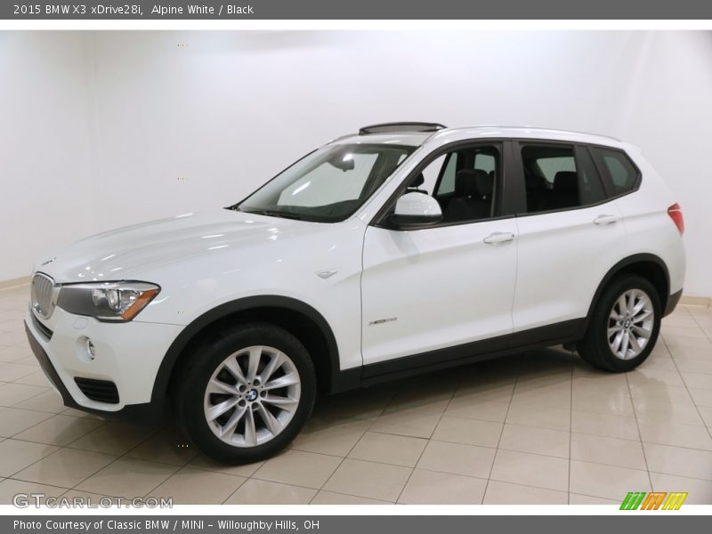 Alpine White / Black 2015 BMW X3 xDrive28i