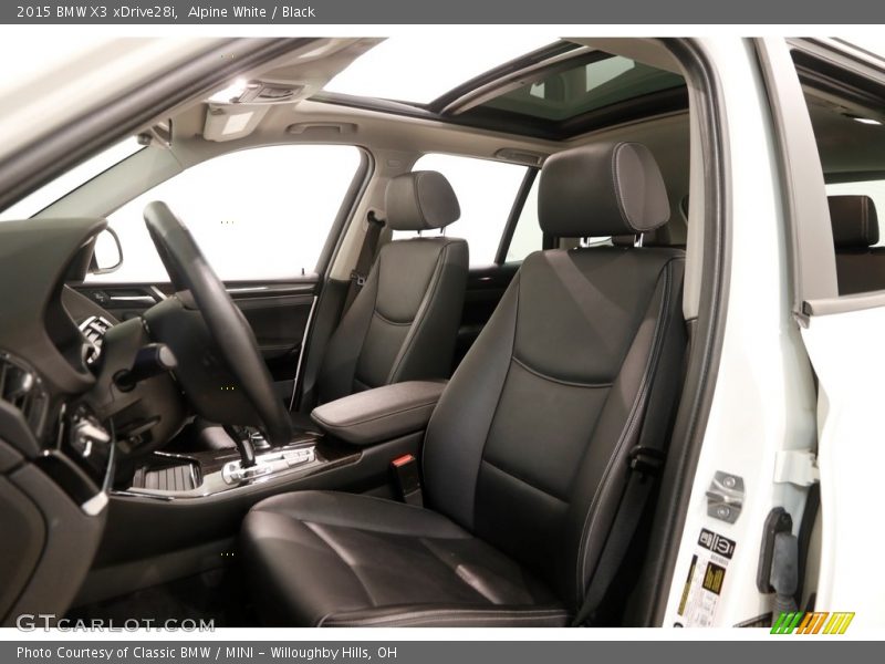 Alpine White / Black 2015 BMW X3 xDrive28i
