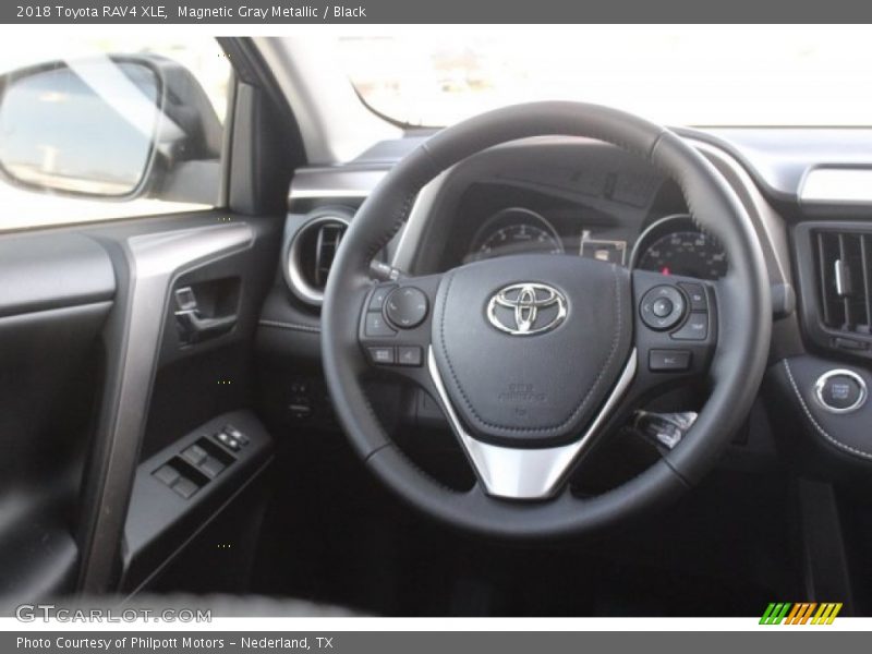 Magnetic Gray Metallic / Black 2018 Toyota RAV4 XLE