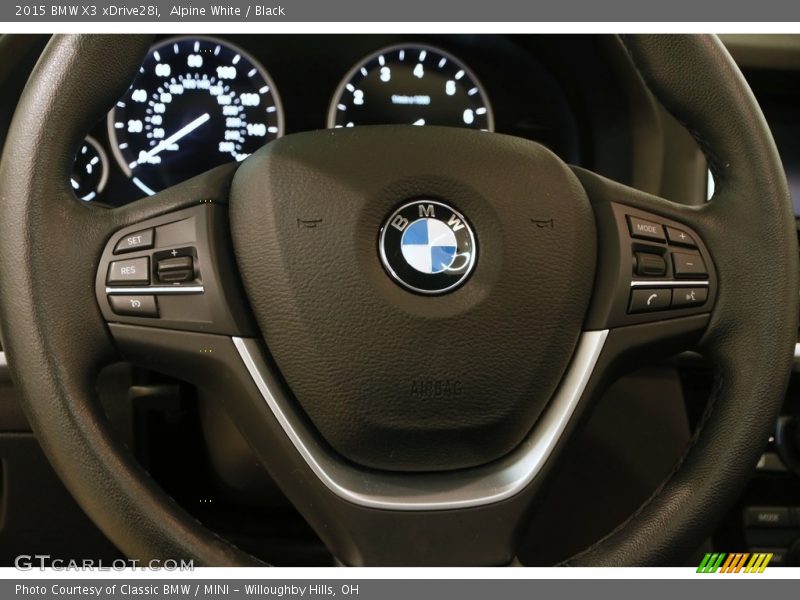 Alpine White / Black 2015 BMW X3 xDrive28i