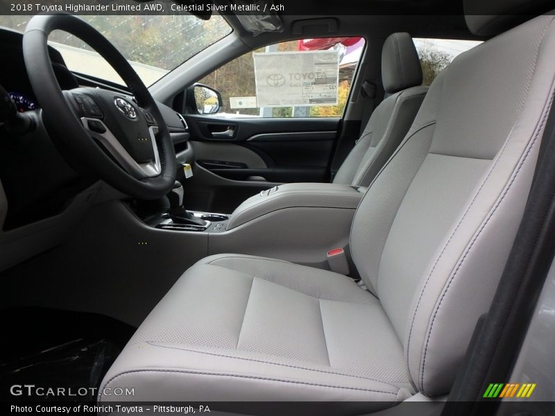 Celestial Silver Metallic / Ash 2018 Toyota Highlander Limited AWD