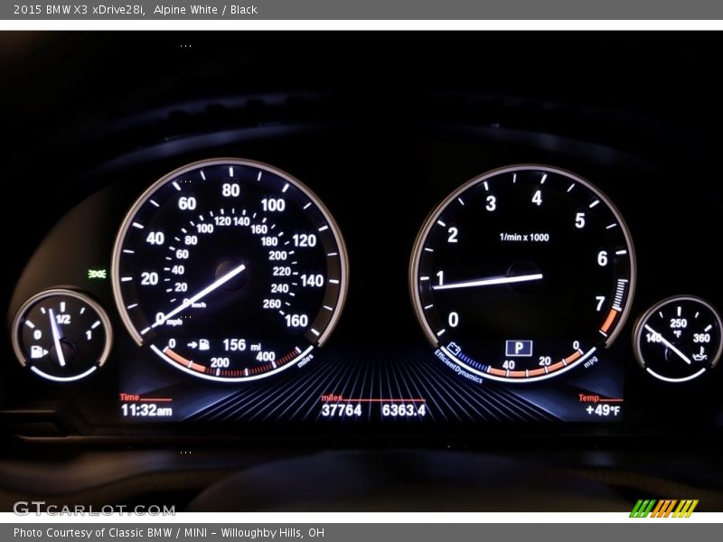 Alpine White / Black 2015 BMW X3 xDrive28i