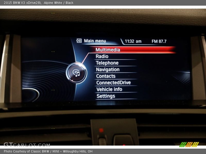 Alpine White / Black 2015 BMW X3 xDrive28i