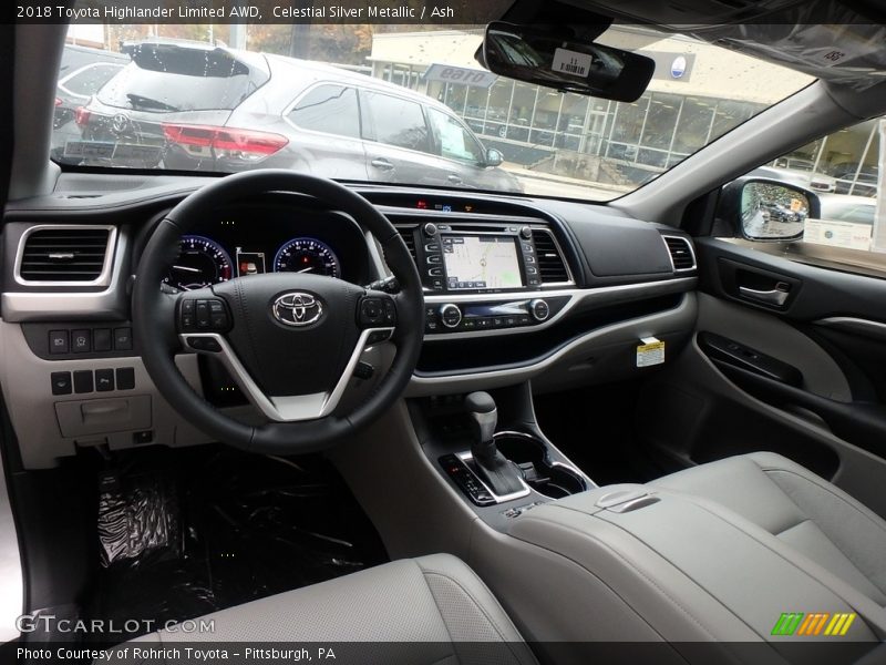  2018 Highlander Limited AWD Ash Interior