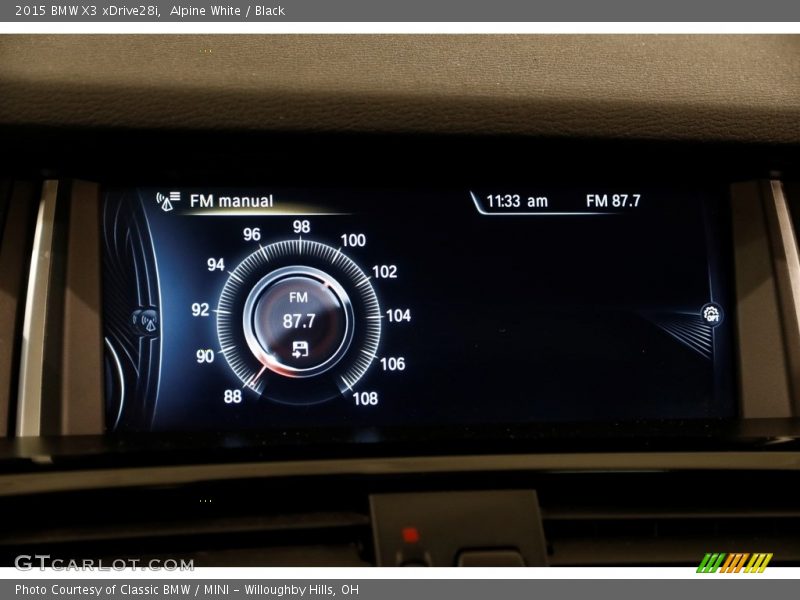 Alpine White / Black 2015 BMW X3 xDrive28i