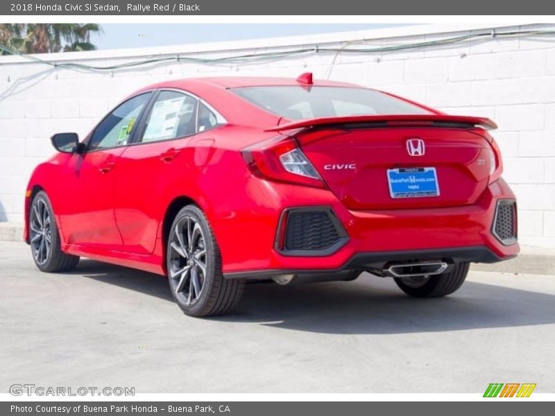 Rallye Red / Black 2018 Honda Civic Si Sedan
