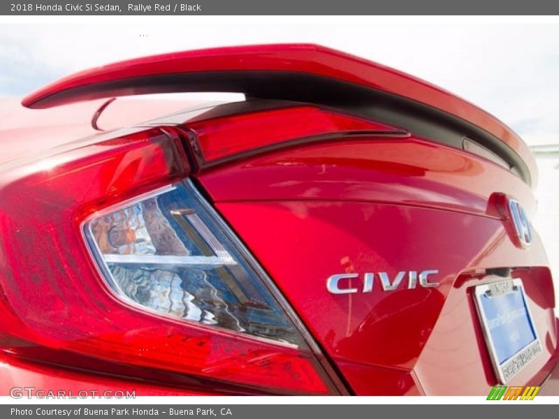 Rallye Red / Black 2018 Honda Civic Si Sedan