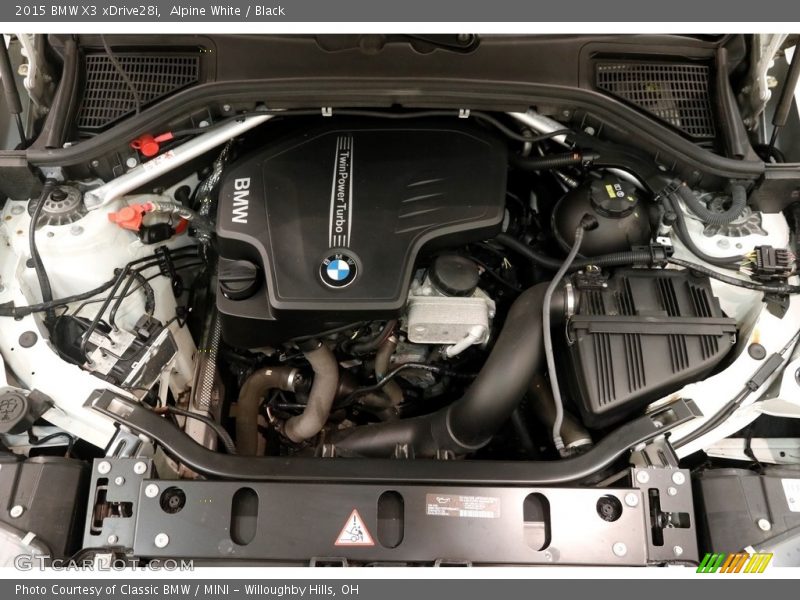 Alpine White / Black 2015 BMW X3 xDrive28i