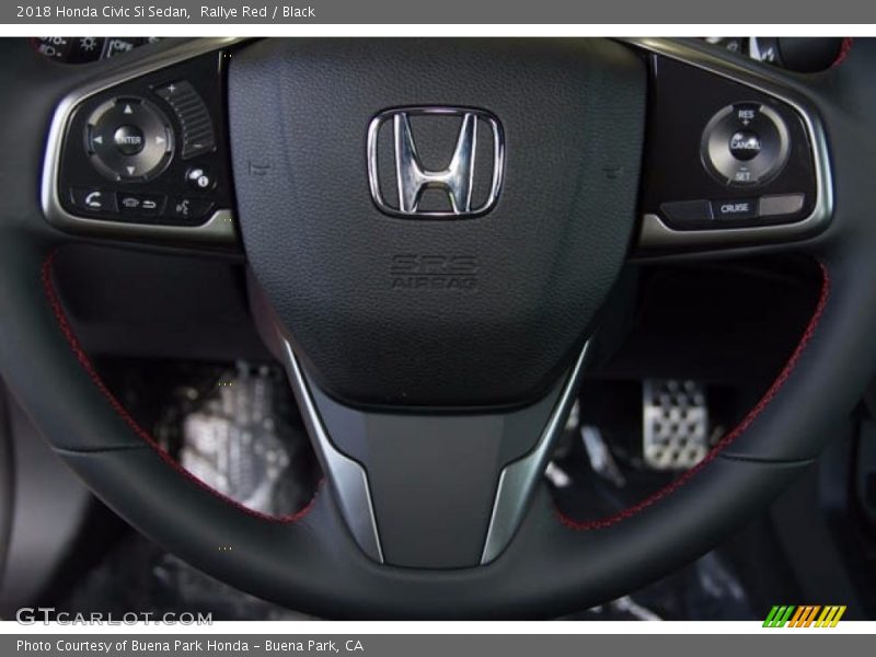Rallye Red / Black 2018 Honda Civic Si Sedan