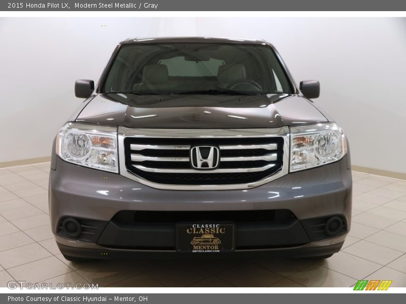 Modern Steel Metallic / Gray 2015 Honda Pilot LX