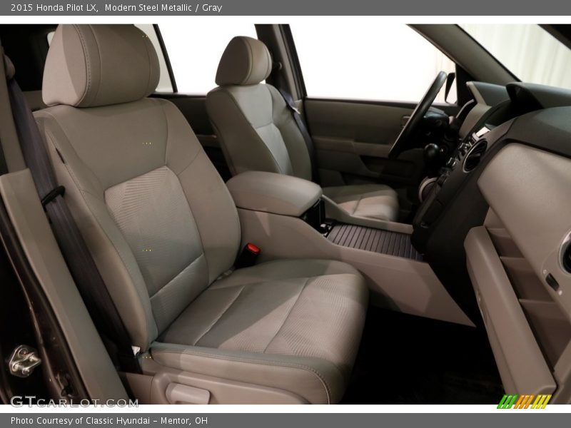 Modern Steel Metallic / Gray 2015 Honda Pilot LX