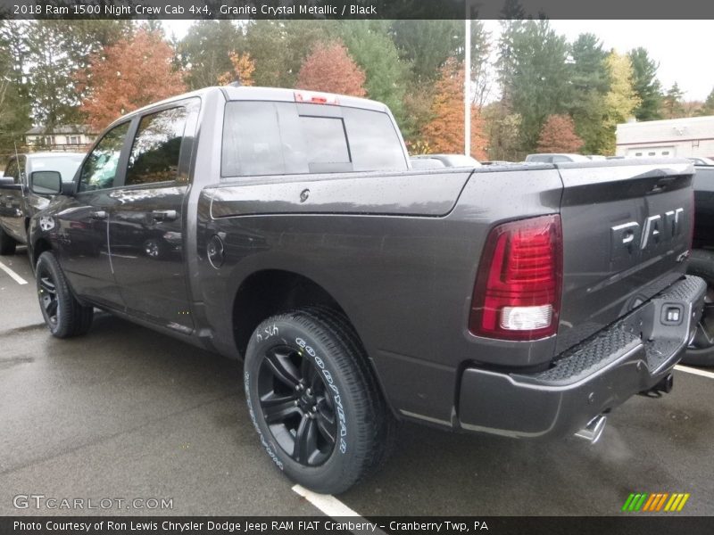 Granite Crystal Metallic / Black 2018 Ram 1500 Night Crew Cab 4x4