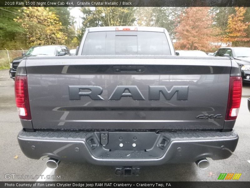 Granite Crystal Metallic / Black 2018 Ram 1500 Night Crew Cab 4x4